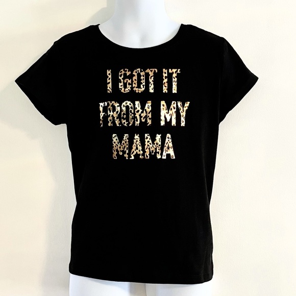 🆕Girl’s Metallic I GOT IT FROM MY MAMA Graphic Shirt - Picture 2 of 8